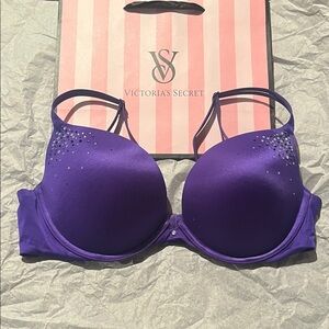 Victoria's Secret Deep Purple Studded Bra